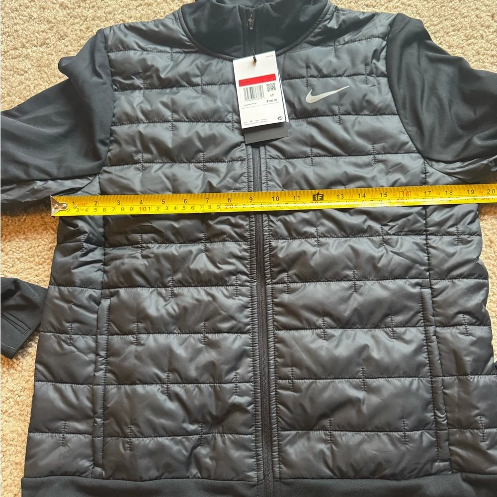 Nike Jacket Women L Black Therma-FIT Running Full Zip Thermal Puffer DD6061-010 - Picture 4 of 6